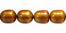 rice pearl with line 10x12mm gold