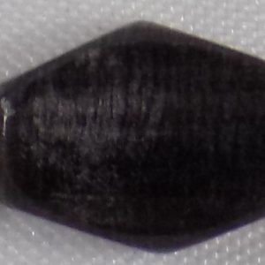 Black horn flat bicone 6mmx11mm